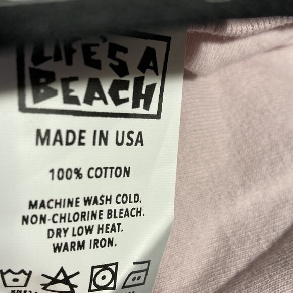NWT Life’s A Beach Ombré Short Sleeve Tee Sz Small - Picture 9 of 9